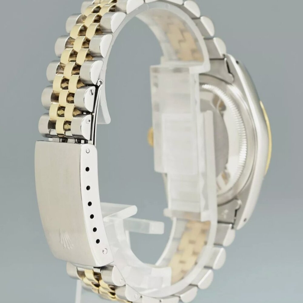 MINT Rolex DateJust Two Tone Yellow Gold 36mm Champagne Watch With Box - Picture 5 of 5